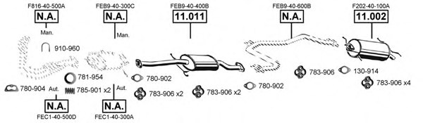 ASMET MA112355 Exhaust System